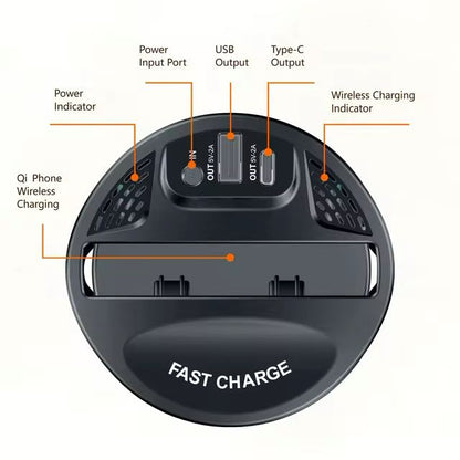 Wireless Cup Holder Car Phone Charger